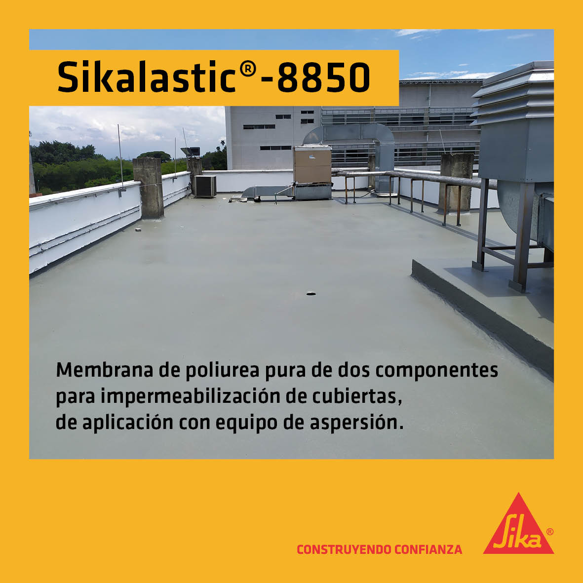SIKALASTIC 8850 - Membrana líquida impermeabilizante.