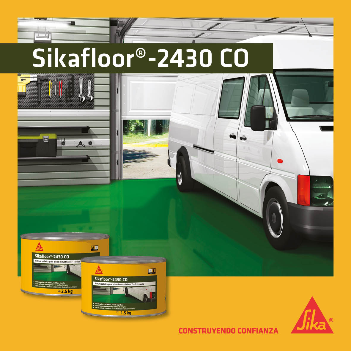 SIKAFLOOR-2430 CL RAL 740 747 -Pintura a base de resinas epóxicas.