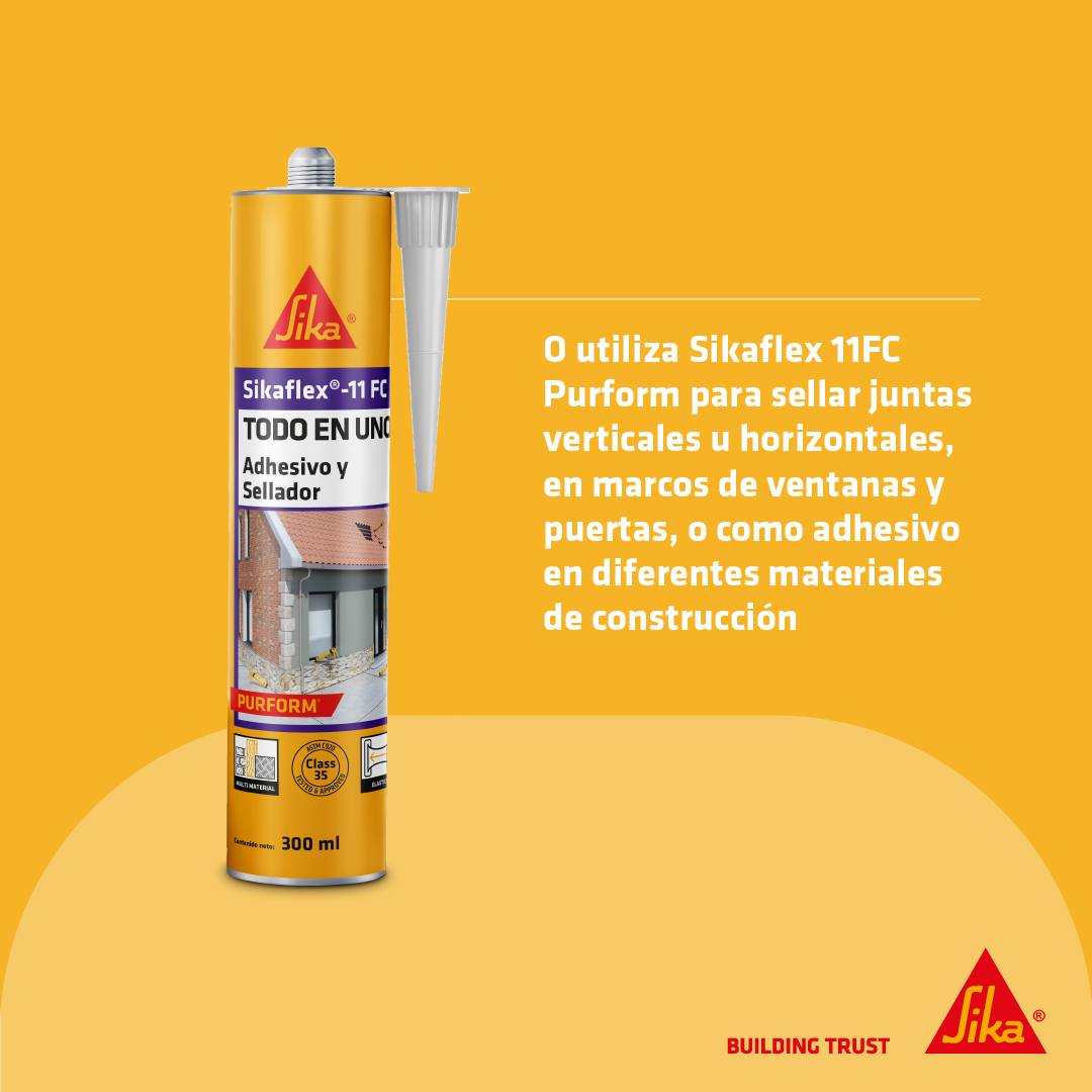 Sikaflex 11 FC - Sellante elástico de Poliuretano, Cafe 300Cc