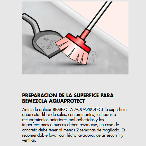 Bemezcla AquaProtec - Membrana Impermeable para uso bajo revestimiento, 5Kg