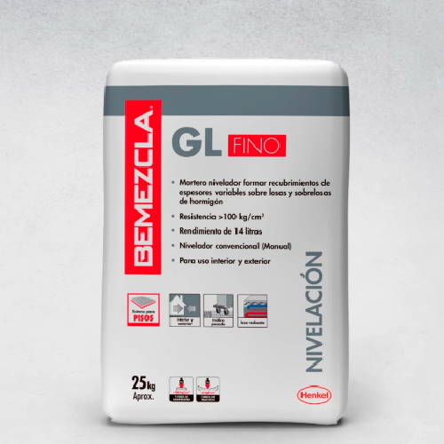 BEMEZCLA GL FINO - Nivelacion de Pisos, 25kg