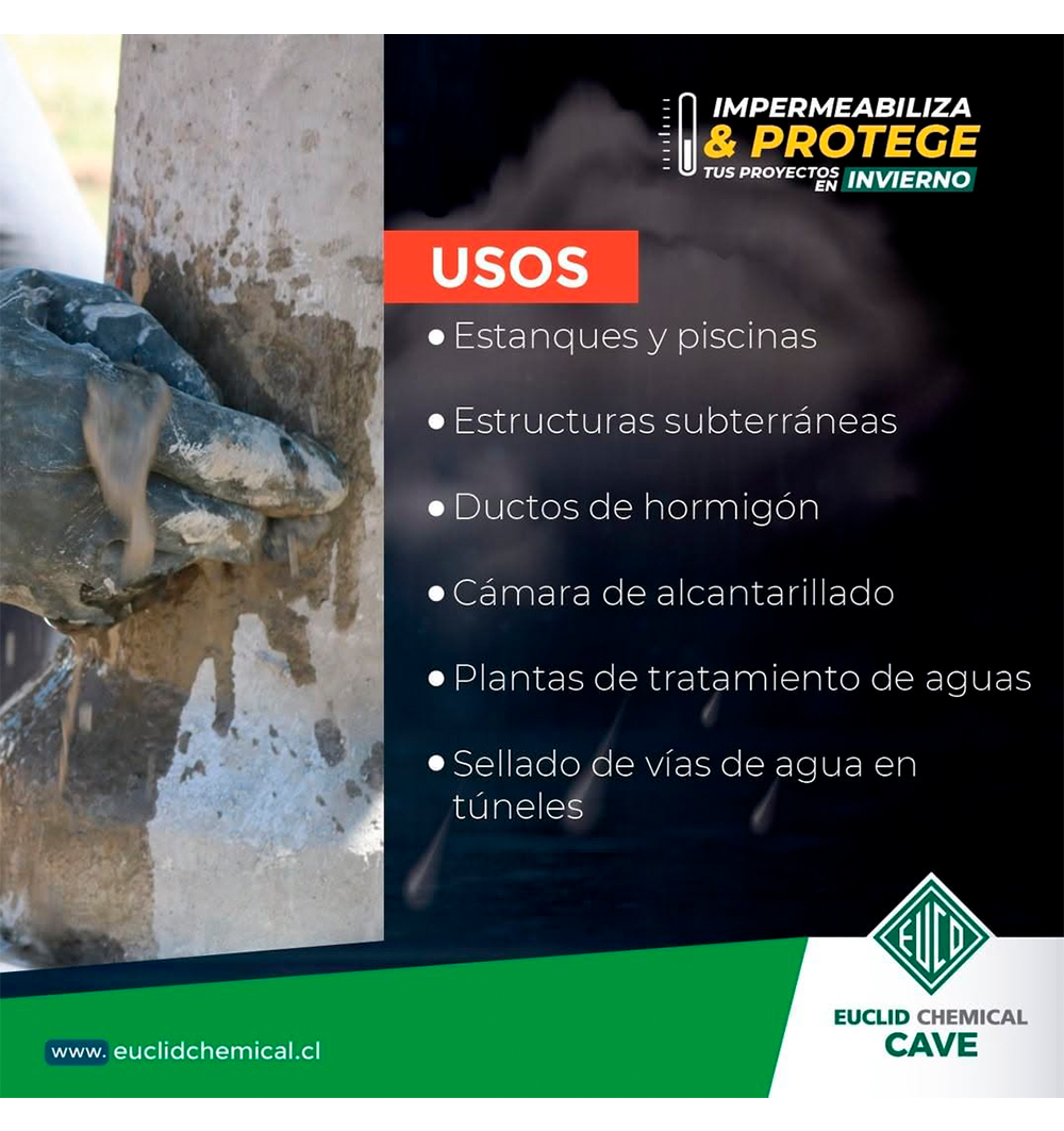 CAVE II PLUG - Sello hidráulico Saco 20 kg