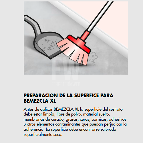 BEMEZCLA XL - Autonivelante Alta Resistencia