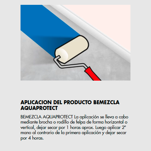 Bemezcla AquaProtec - Membrana Impermeable para uso bajo revestimiento, 5Kg