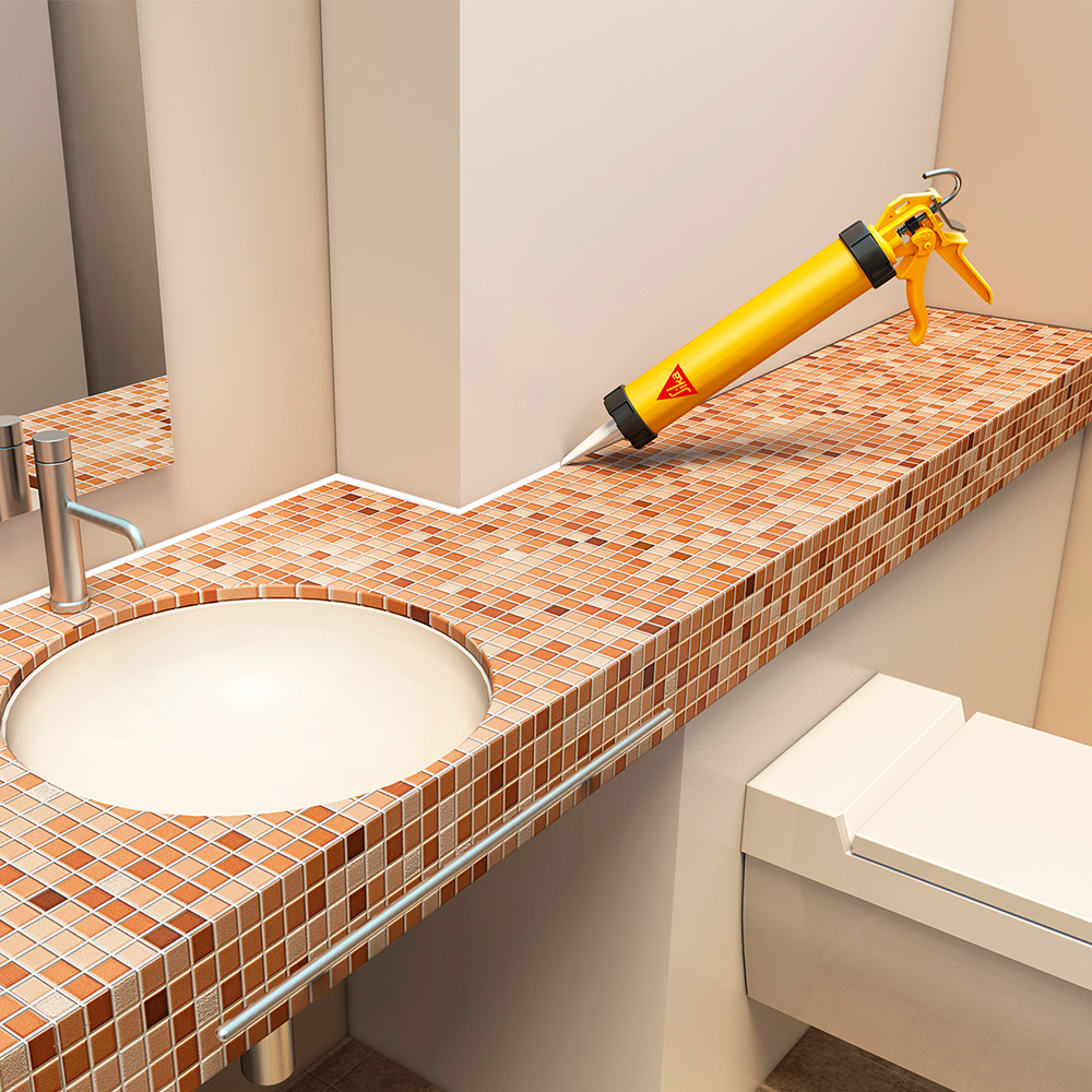 SANISIL - Sellante de Silicona Juntas Sanitarias, Transparente 300CC