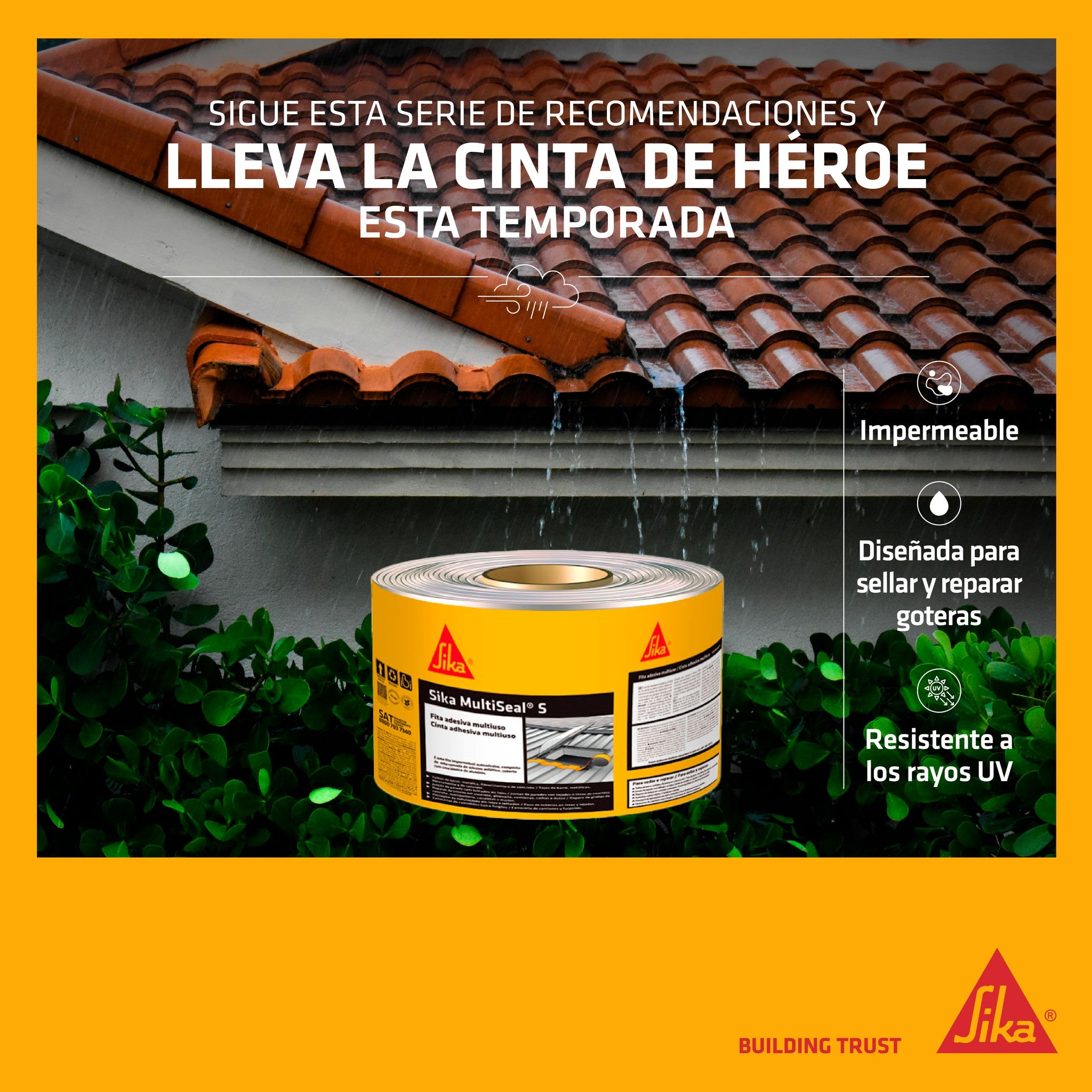SIKA TAPAGOTERAS MULTISEAL S - Cinta Selladora 10cmx3m