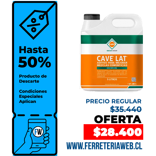 #OFERTA CAVE LAT - Promotor de Adherencia 5Lt