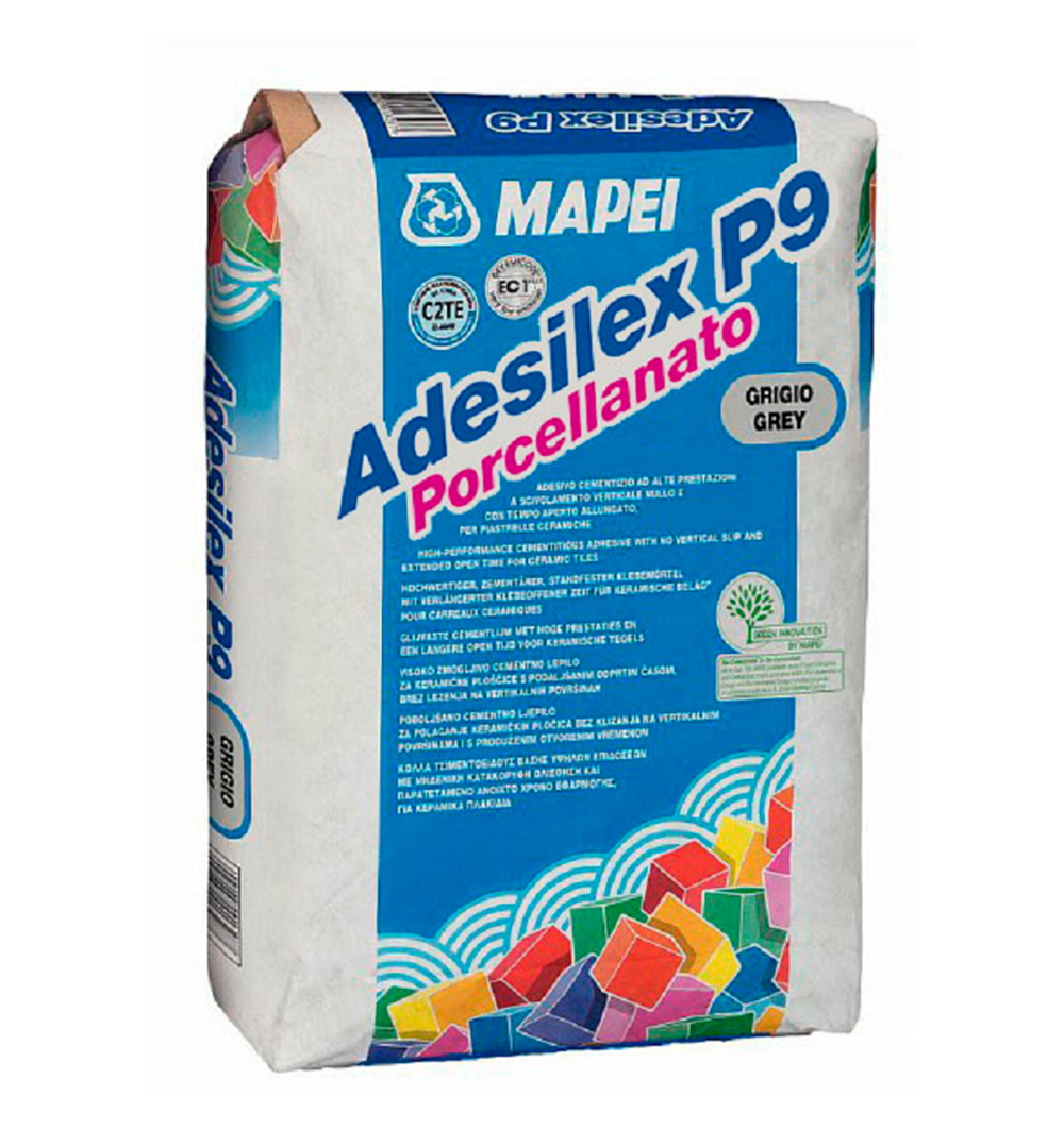 ADESILEX P9 PORCELLANATO - Adhesivo cementicio, Saco 25Kg