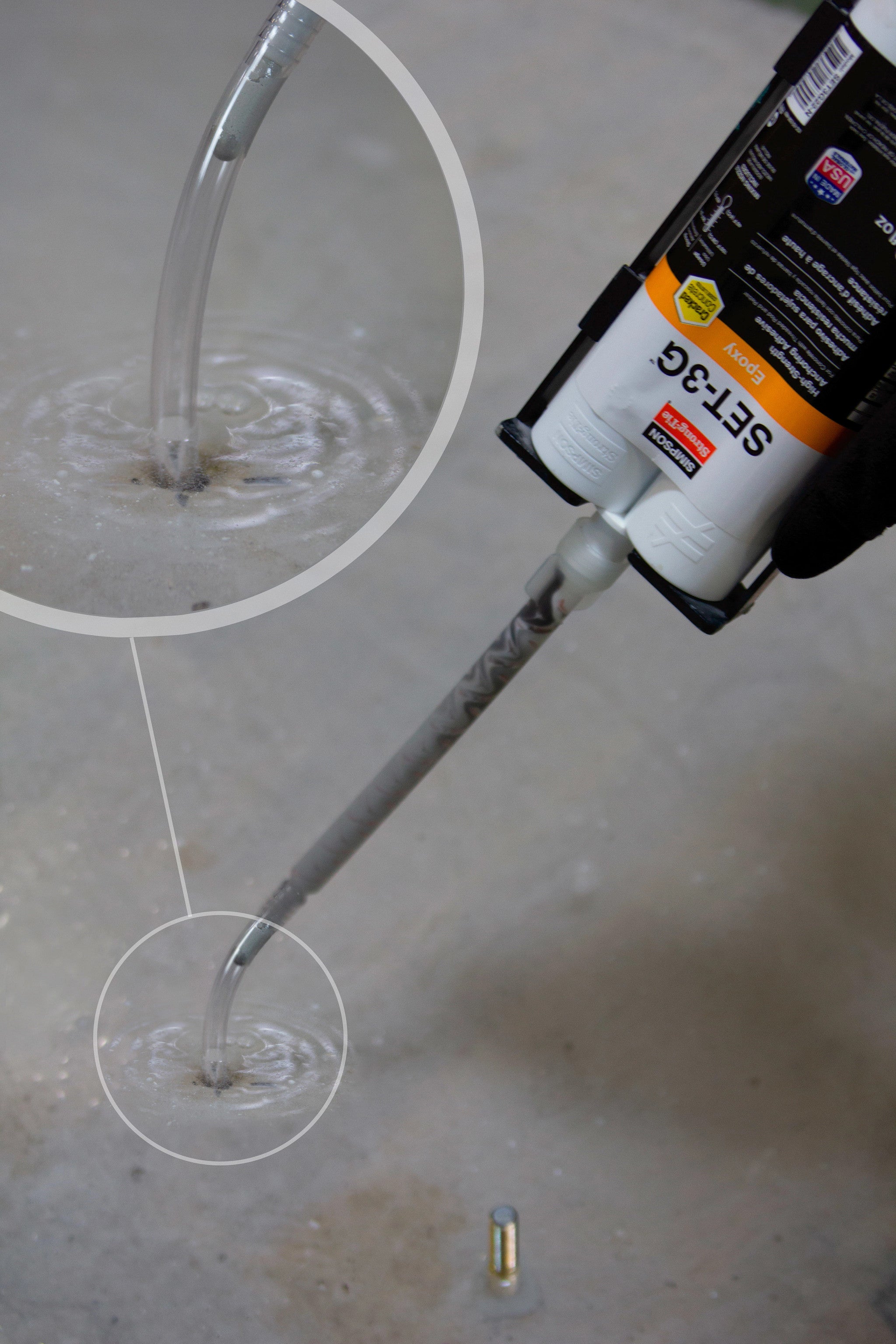 PACK 3 Anclajes SET-3G - Adhesivo epoxi + Aplicador Doble