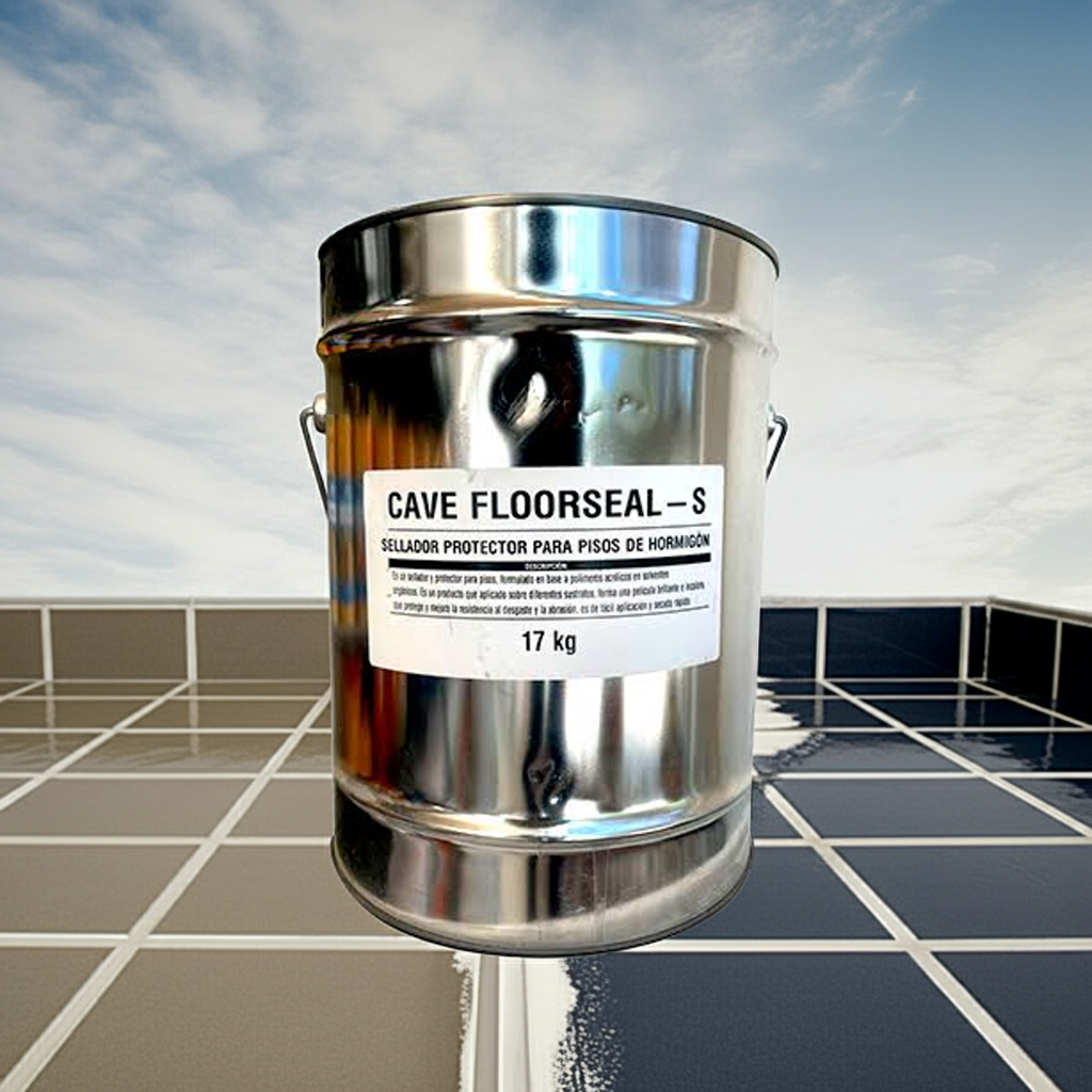 CAVE FLOORSEAL S - Sellador de pisos, Gris Tineta 17.8 Lts