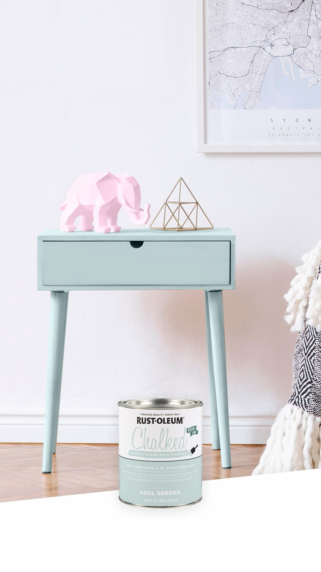 CHALKED BROCHABLE - Azul Sereno 0,887L