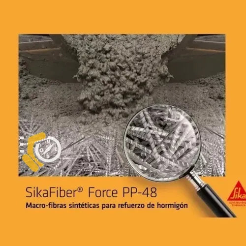 SIKAFIBER FORCE-48 PP - Macrofibra sintética de uso estructural.