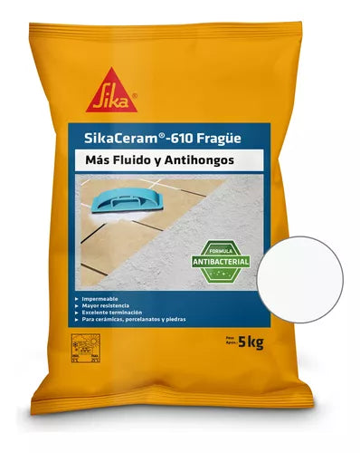 SIKACERAM-610 - Fragüe Blanco, 5 Kg