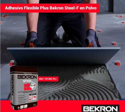 Bekron Steel - Adhesivo flexible, 20Kg