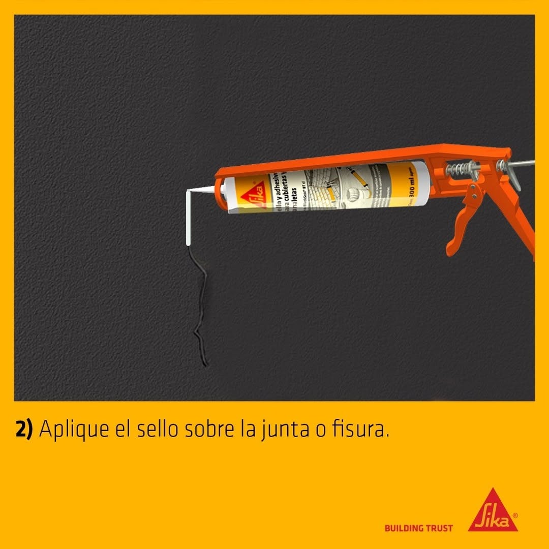 SIKA BLACKSEAL BT CL - Sella Asfaltico para Techo, Cartucho 300ml