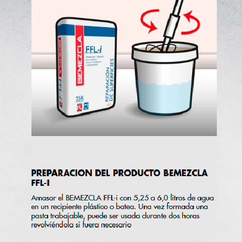 BEMEZCLA FFLi - Afinados y Estucos, 25Kg