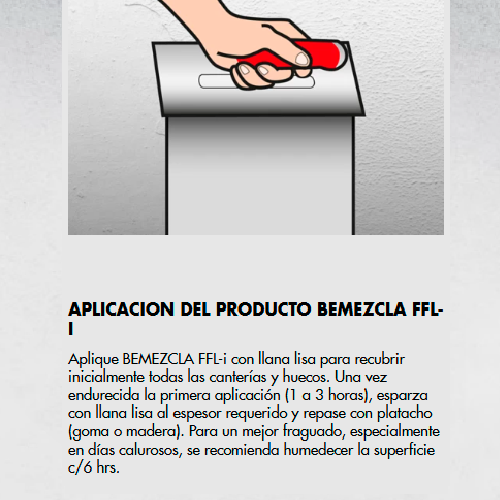 BEMEZCLA FFLi - Afinados y Estucos, 25Kg