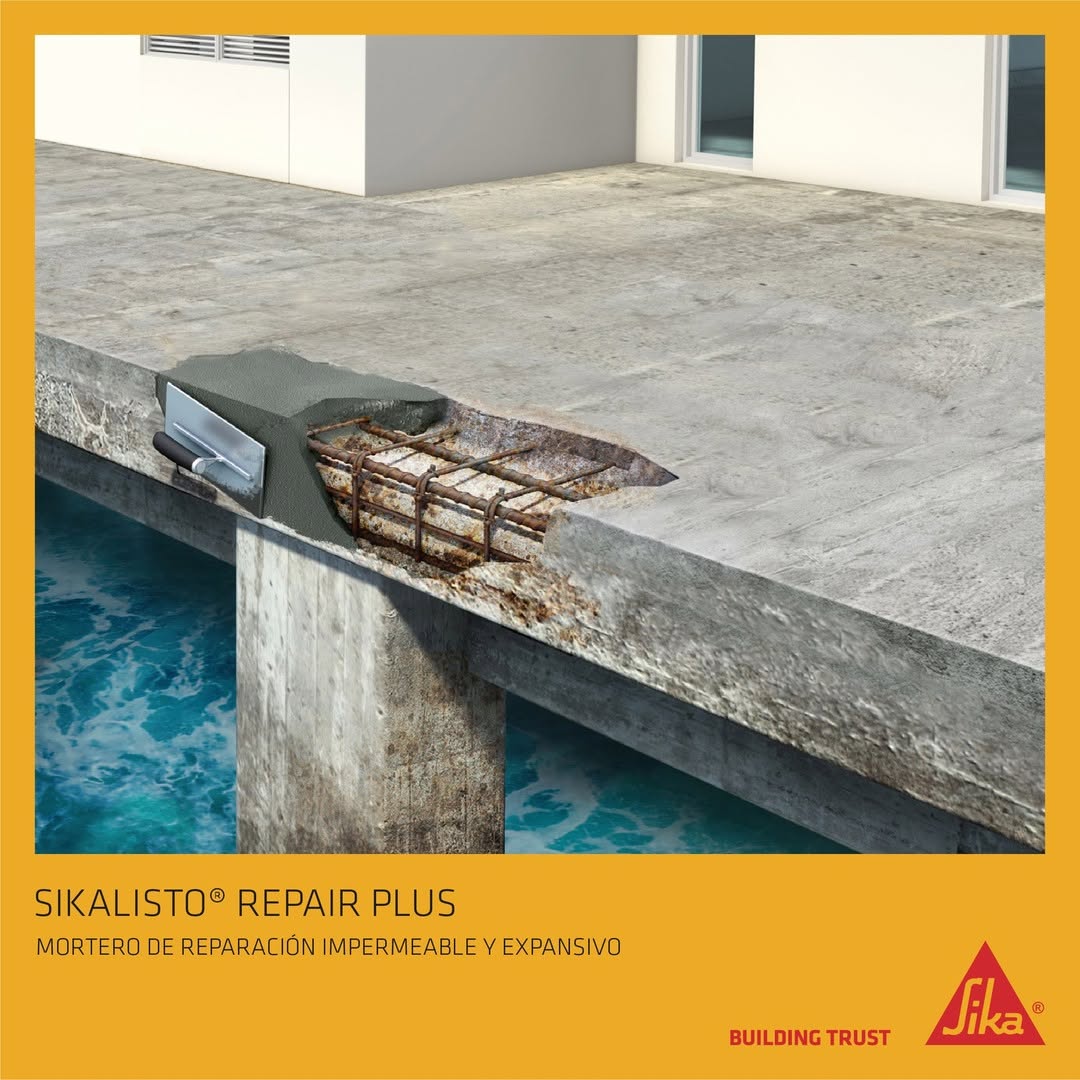 SIKALISTO REPAIR PLUS - Mortero de Reparación expansivo, Sac 25Kg