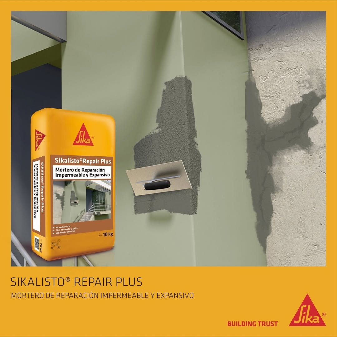 SIKALISTO REPAIR PLUS - Mortero de Reparación expansivo, Sac 25Kg