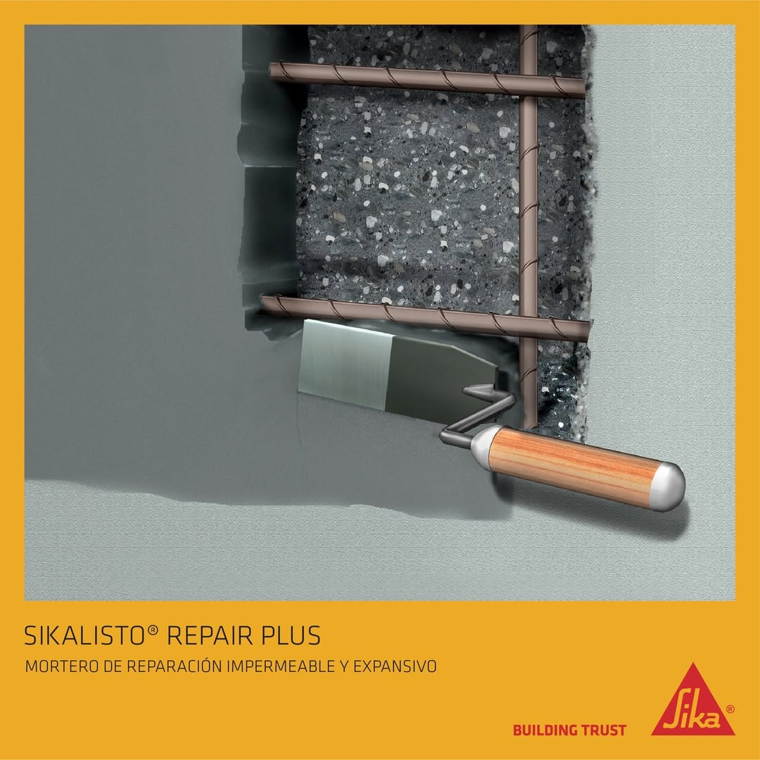 SIKALISTO REPAIR PLUS - Mortero de Reparación expansivo, Sac 25Kg