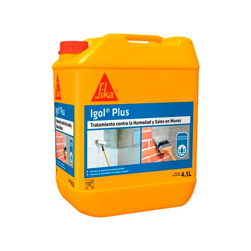IGOL PLUS - Tratamiento para la Humedad y Sales en Muros, Bidon 4,5lts