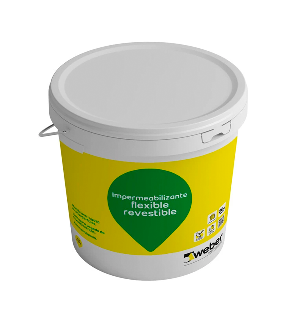 IMPERCRYL-R - Membrana elástica e impermeable, Tineta 20Kg