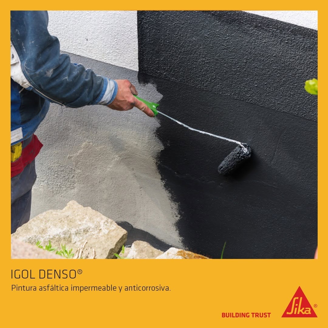 IGOL DENSO - Impermeabilizante Asfáltico Universal, Tineta 16lts