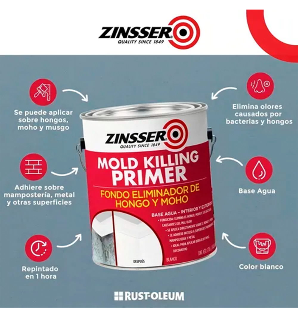 ZINSSER MOLD KILLING PRIMER - 0,946L