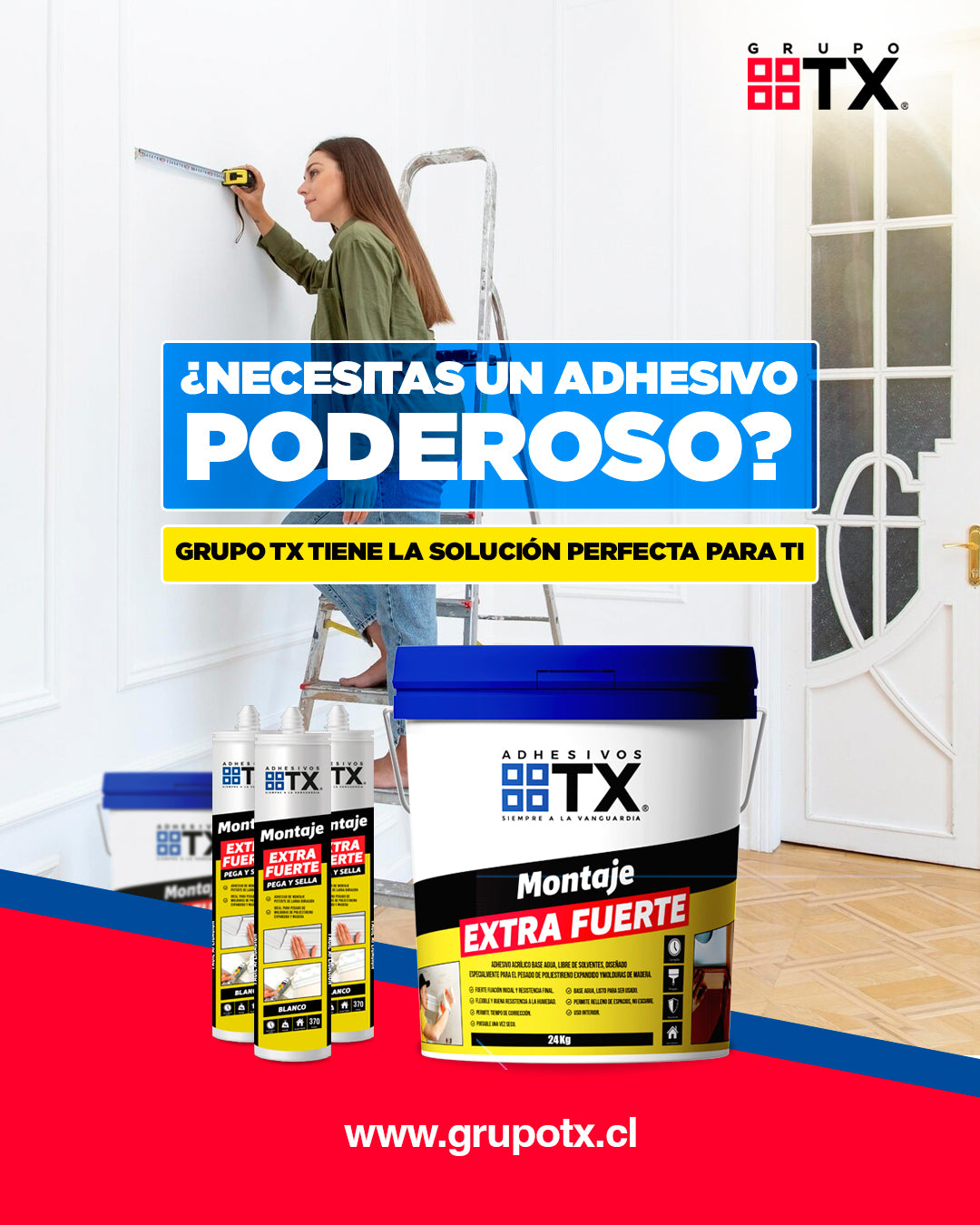 ADHESIVO - Montaje Extrafuerte, 4Kg