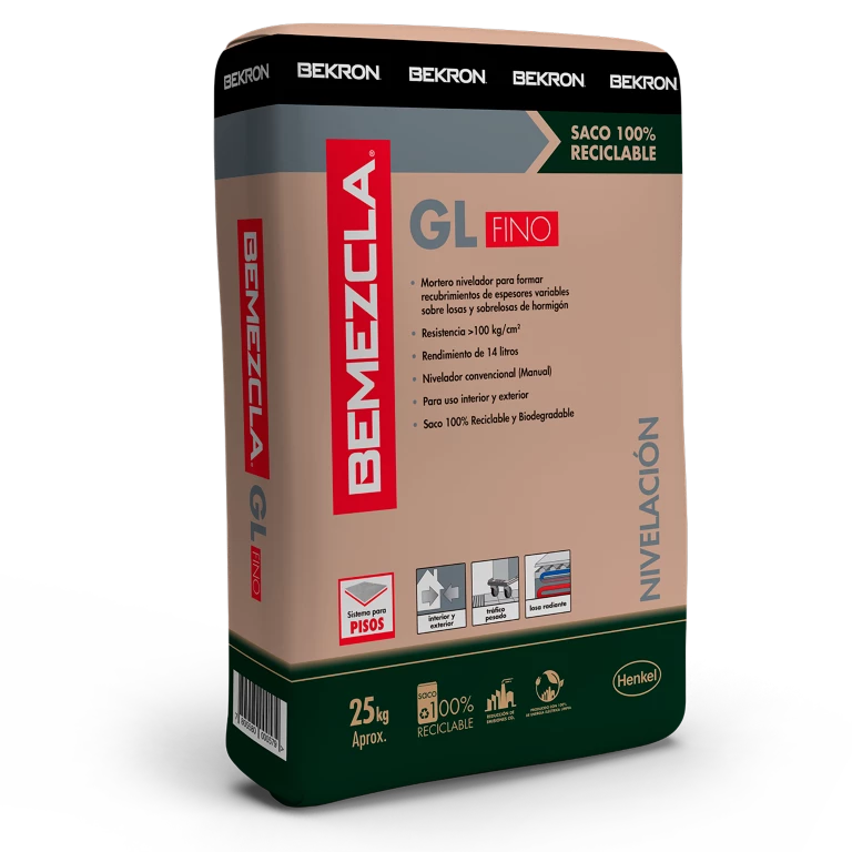 BEMEZCLA GL FINO - Nivelacion de Pisos, 25kg