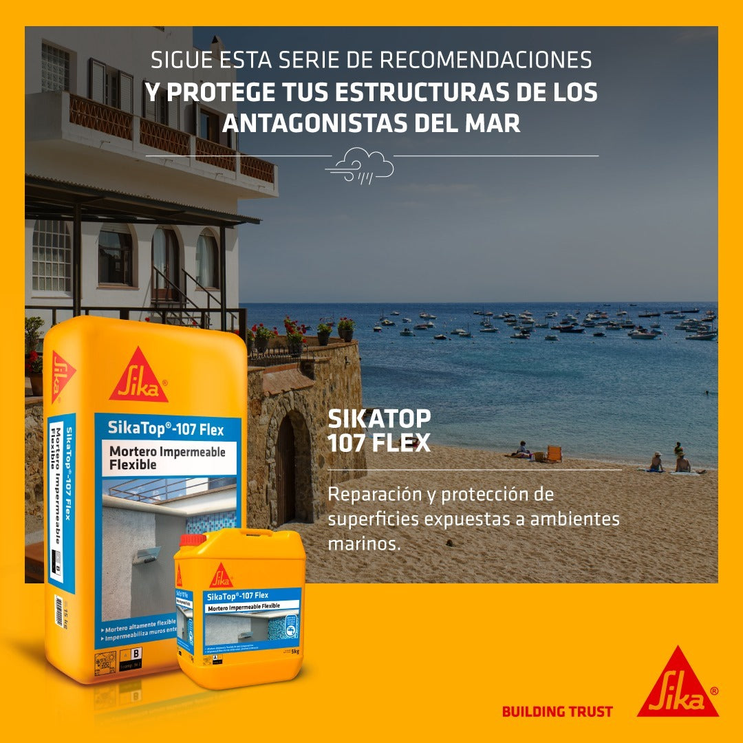 SIKATOP 107 FLEX - Impermeabilizante Cementicio Flexible, Juego 20Kg