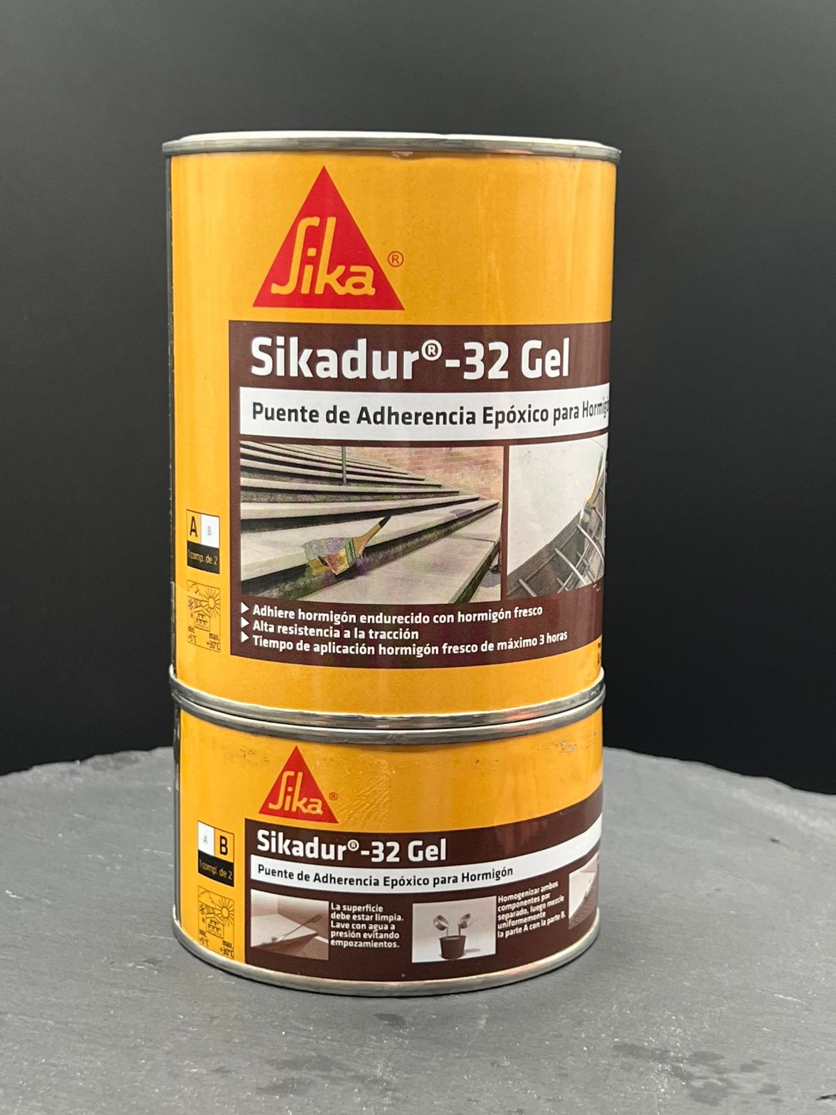 SIKADUR 32 GEL JUEGO 1 kg - Puente adherencia epóxico.