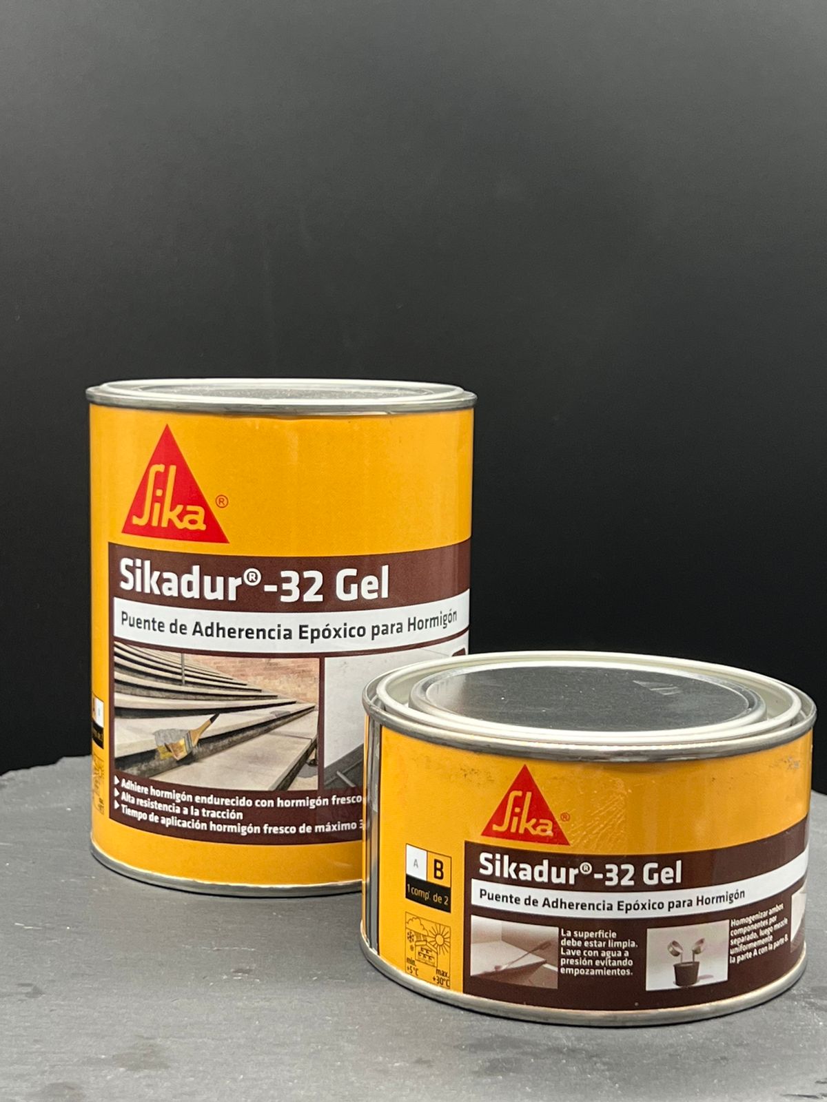 SIKADUR 32 GEL JUEGO 1 kg - Puente adherencia epóxico.