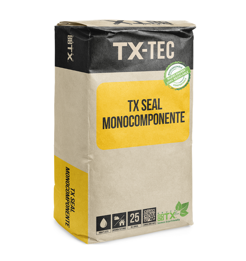 TX SEAL MONOCOMPONENTE - impermiabilizador de superficies, 25Kg