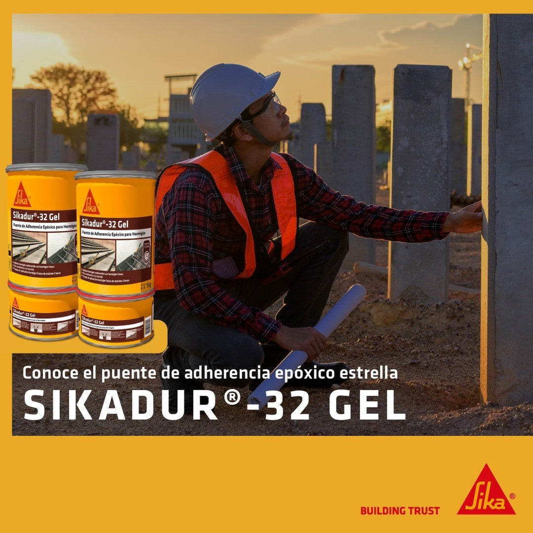 SIKADUR 32 GEL JUEGO 1 kg - Puente adherencia epóxico.