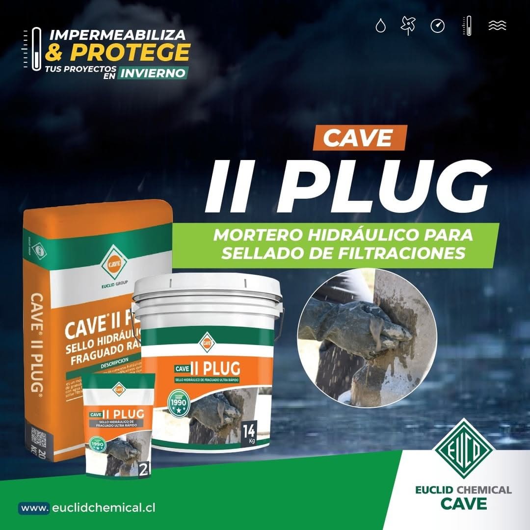 CAVE II PLUG - Sello hidraulico 2 kg