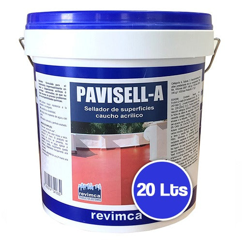 PAVISELL-A - Sellador para superficies de caucho acrílico, Tineta 20L