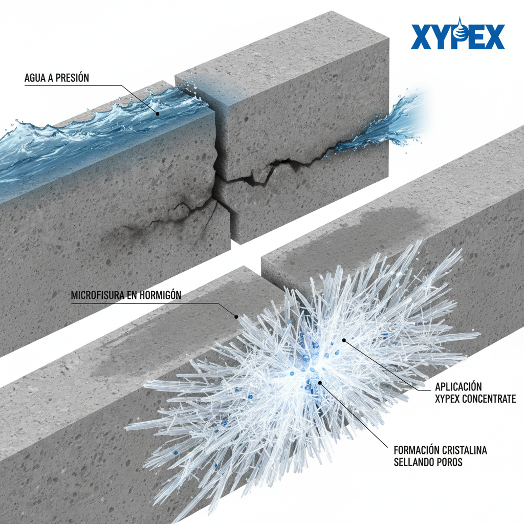 XYPEX CONCENTRADO - Mortero de cristalización, Sac 20Kg