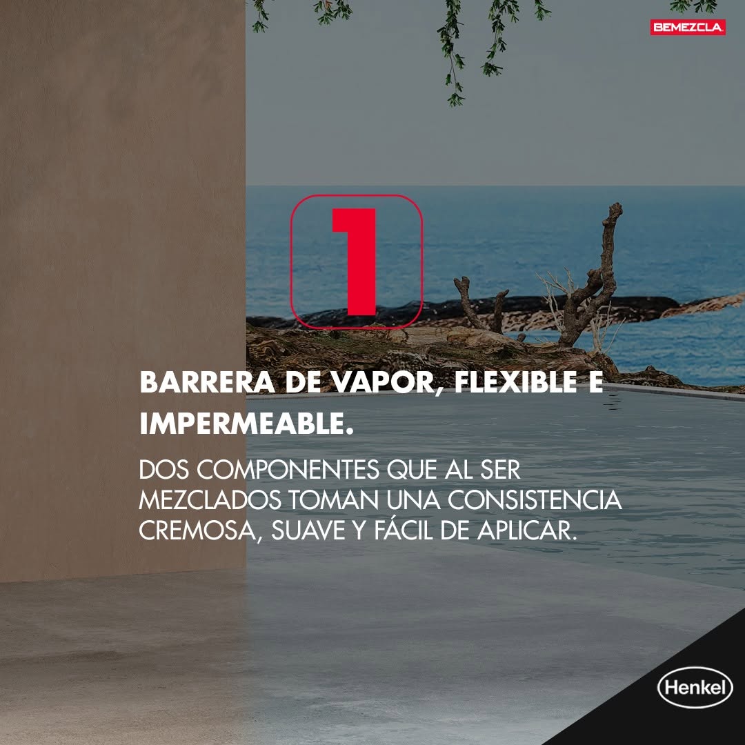 BEMEZCLA HIDROTEK FLEX - Impermeabilizante Cementicio, Kit 30Kg