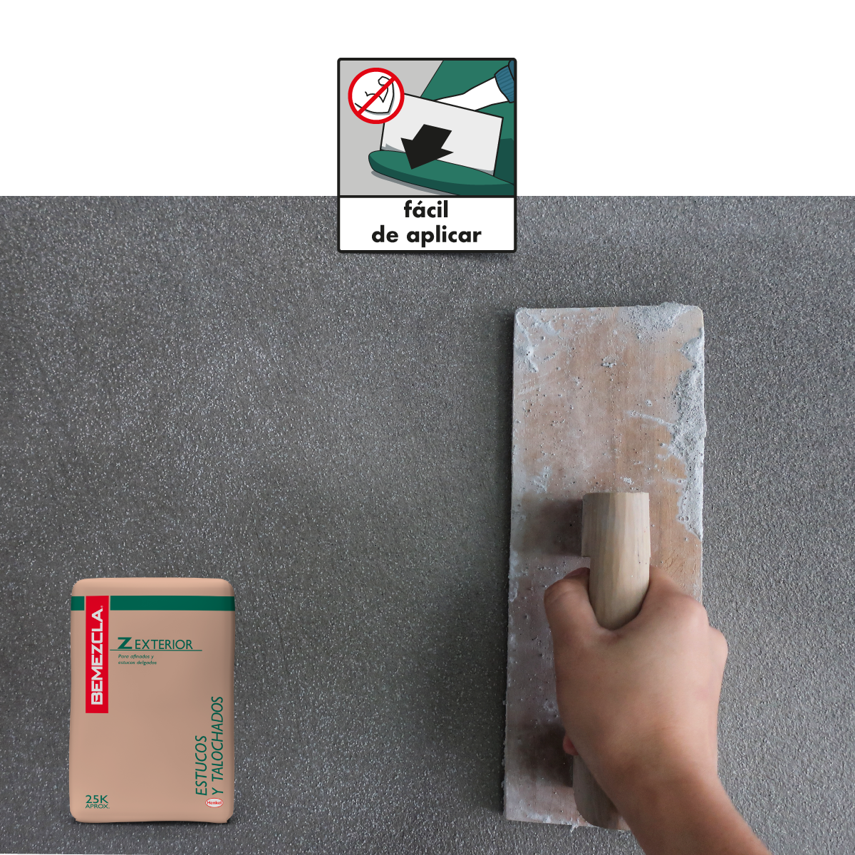 BEMEZCLA Z EXTERIOR - Afinados y estuco delgados, 25Kg
