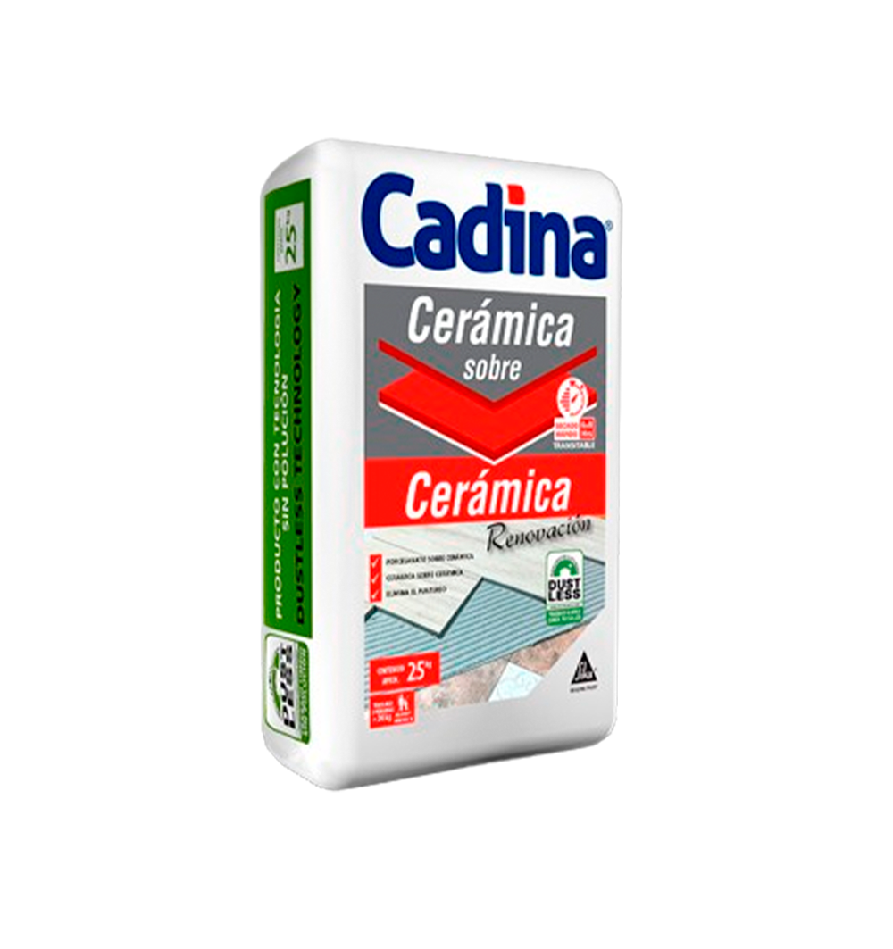 CADINA CERAMINA SOBRE CERAMICA - Adhesivo polvo renovación, 25Kg