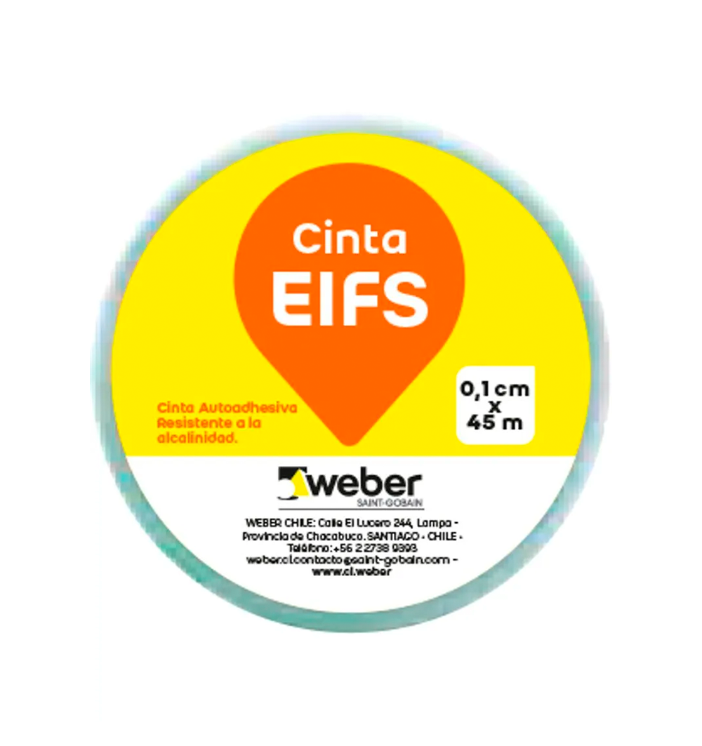 CINTA ADHESIVA - Junta Placas Weber 10Cm*45Mt