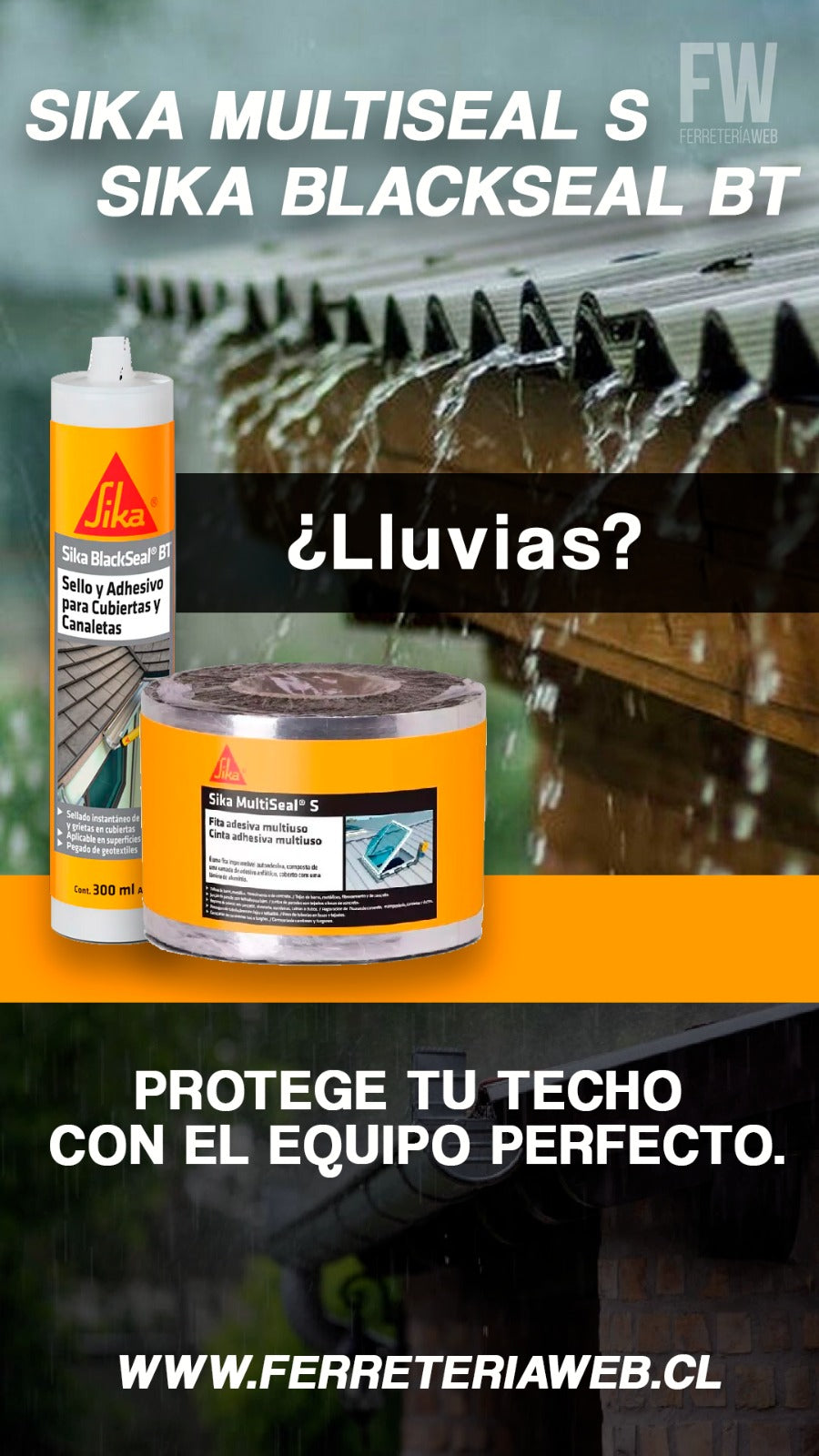 SIKA BLACKSEAL BT CL - Sella Asfaltico para Techo, Cartucho 300ml