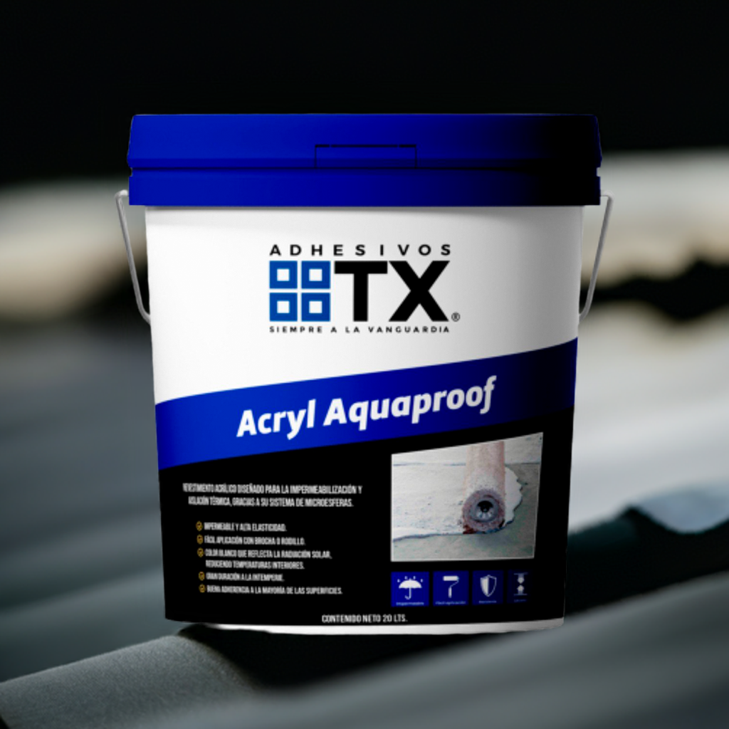 ACRYL AQUAPROOF - Impermeabilizante para techos, 20Lt