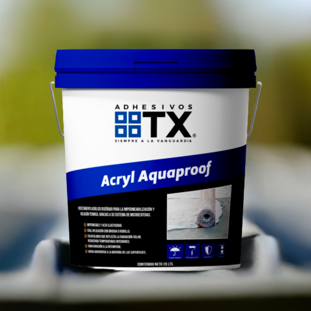 ACRYL AQUAPROOF - Impermeabilizante para techos, 20Lt