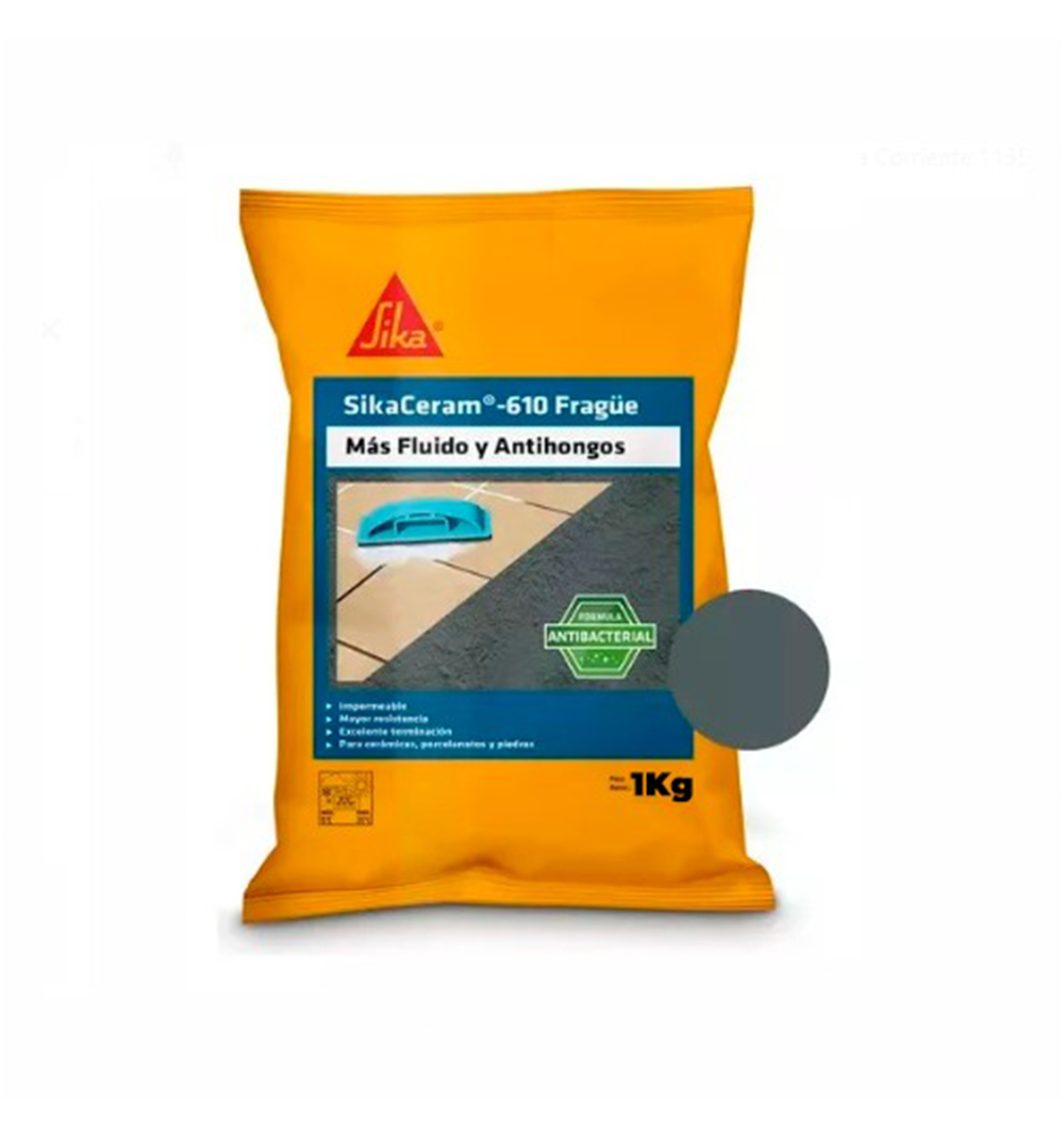 SIKACERAM 610 FRAGUE GRIS, Bolsa 1Kg