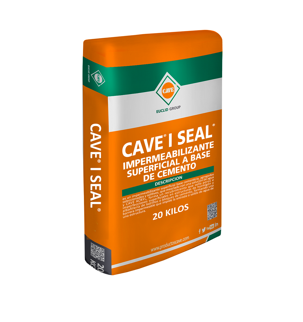 CAVE I SEAL BLANCO- Impermeabilizante Superficial Base Cementicia, Saco 20 Kg