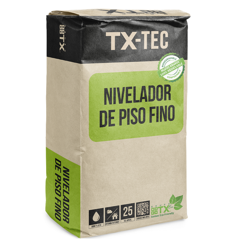 TX NIVELADOR PISO FINO - Mezcla para nivelacion, 25Kg