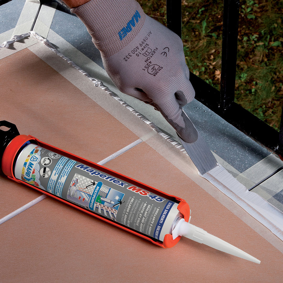 MAPEFLEX MS 45, Sellante y adhesivo híbrido, Cartucho Blanco 300mL
