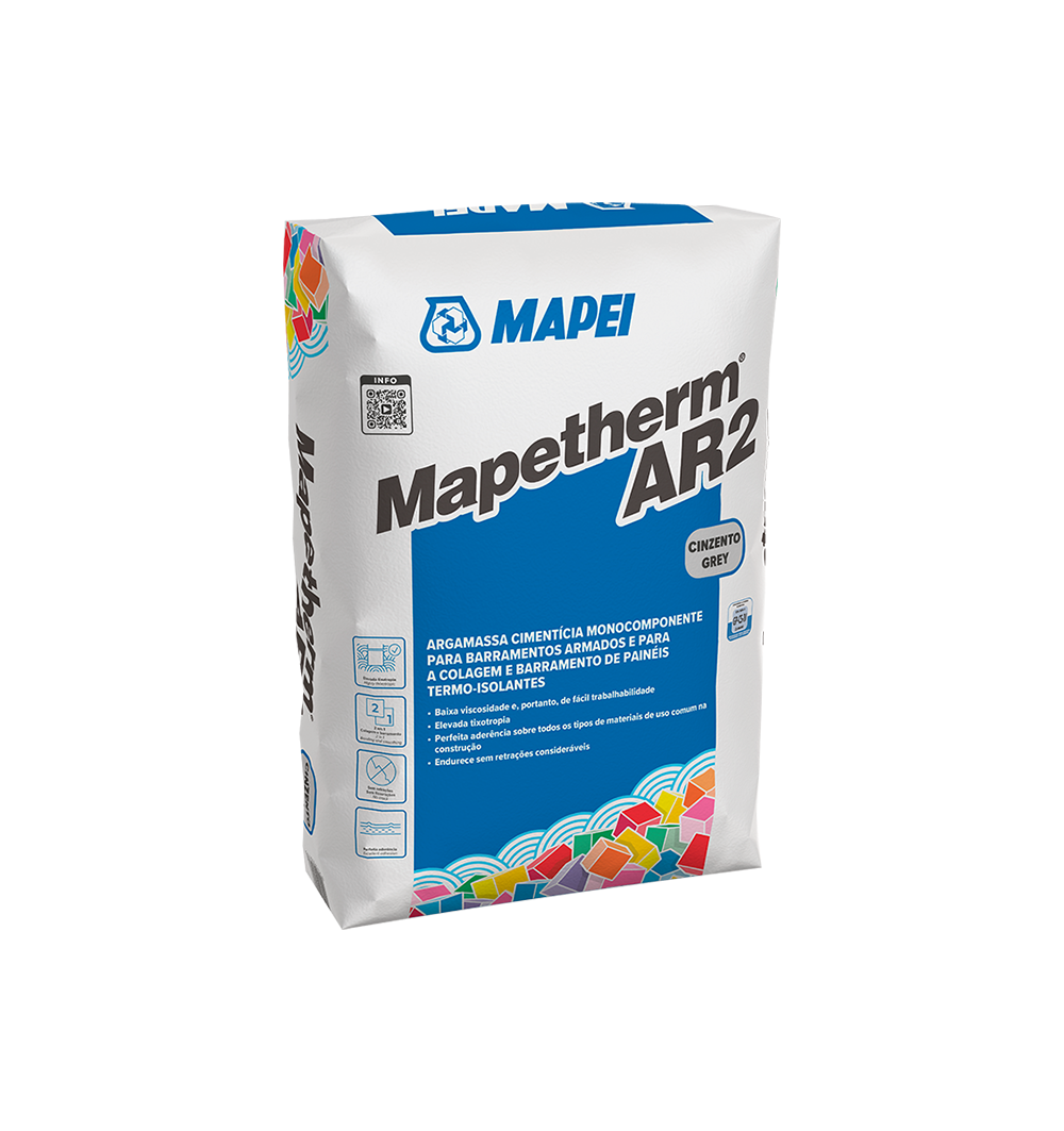 MAPETHERM AR2 - Mortero cementicio monocomponente. Saco 25Kg